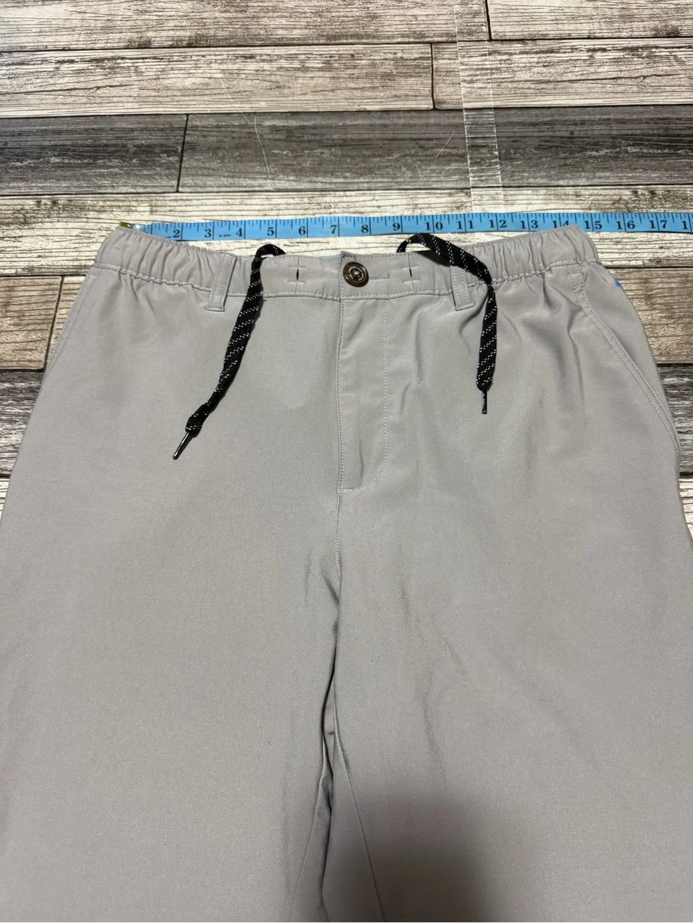 Chubbies Everywear Pants Men’s M Gray Stretch Drawstring Chino (Inseam 29)